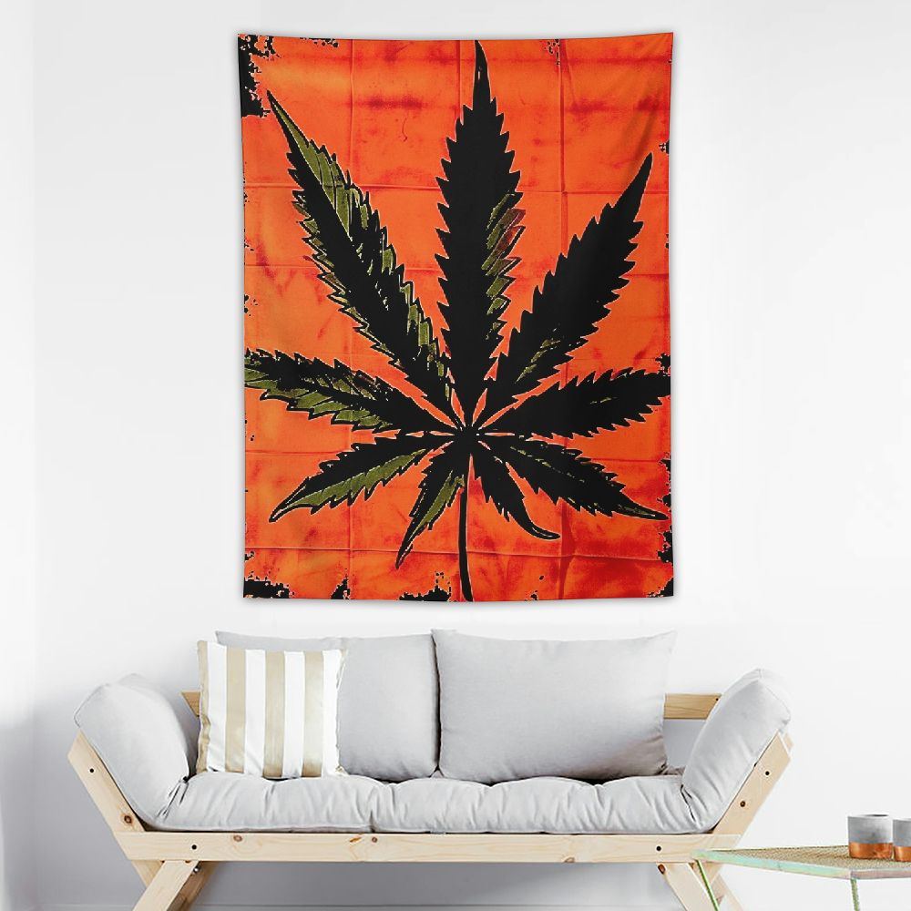 Fsmy ICC Weed Tapestry Marijuana Wall Hanging leaf Poster Cannabis Hippie Decor Pot Flag Collage