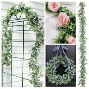 Fsqjgq Artificial Garland 3 Pack 6 Ft Vines Leaves Greenery Garland Festival Wedding Party Arch Table Mantle Wall Room Home Decor
