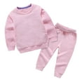 thumbnail image 1 of Fsqjgq Baby Boy Clothes 2-3 Years Boys Fashion Outfits Toddlers Children Babies Girls Boys Spring and Winter Warm Thick Long Sleeved Trousers Sweatshirts Sweatshirts Suits Toddler Boys Pajamas, 1 of 3