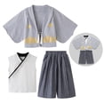 thumbnail image 1 of Fsqjgq Baby Boy Clothes 5-6 Years Pajama Boys' Kimono Set Traditional Jinbei Kimono for Weddings Graduations Cherry and Autumn Festivals Child Kids Clothing Sets Toddler Boy Winter Clothes, 1 of 3