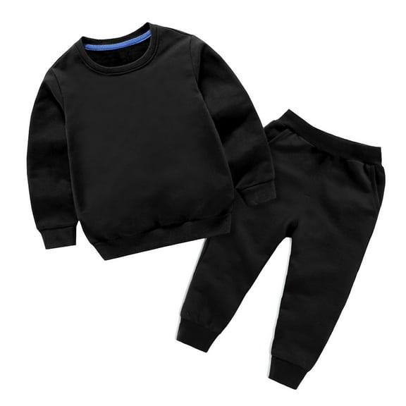Fsqjgq Baby Boy Clothes 6-7 Years Boys' Fashion Outfits Toddlers Children Babies Girls Boys Spring and Winter Warm Thick Long Sleeved Trousers Sweatshirts Sweatshirts Suits Outfit Boy