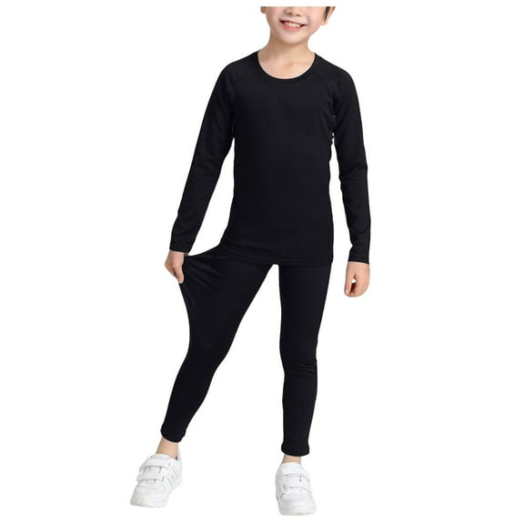 Fsqjgq Baby Boy Clothes 6-7 Years Kids Outfits Children Padded Tights Training Clothes Boys Fitness Clothing Long Sleeved Basketball Sports Bottoming Quick Dry Clothes Fall Toddler Boy Clothes Pajama