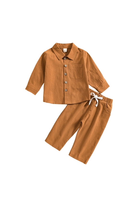 Baby Boy Clothes 8-10 Y Clothing Boys Pants Set 2 Piece Shirt and Slim Fit Woven Stretch Denim Jeans for Little Boys Child Kids Clothing Sets Fashion Soft Outfits Baby Fall Clothes Boy