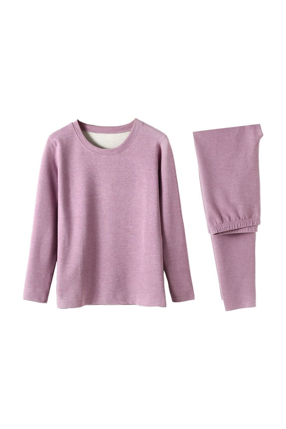 Baby Boy Clothes Pajamas Teenagers Warm Underwear Set Girls Boys Thermal Underwear Set Ultra Soft Fleece Lined Kids Long Top Bottom Kids Base Layer Winter Warm Winter Baby Boy Clothes