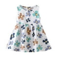 thumbnail image 1 of Fsqjgq Baby Girl Clothes Easter Dress 8T Fashion Girls Dress Size 22 Coffee Girls' Dress Summer Floral Princess Dress Beach Dress 2024 New Cotton Silk Dresses Children's Dress 140, 1 of 3