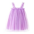 thumbnail image 1 of Fsqjgq Baby Girl Clothes Easter Outfit Toddler Girl Casaul Girls Clothes Size 21 Purple Toddler Girls Sleeveless Tulle Holiday Party Dress Dance Party Princess Dresses Clothes 80, 1 of 5