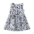 thumbnail image 1 of Fsqjgq Baby Girl Clothes Flower Girl Dresses Elegant Girls Sundress Black Girls' Dress Summer Floral Princess Dress Beach Dress 2024 New Cotton Silk Dresses Children's Dress 140, 1 of 3