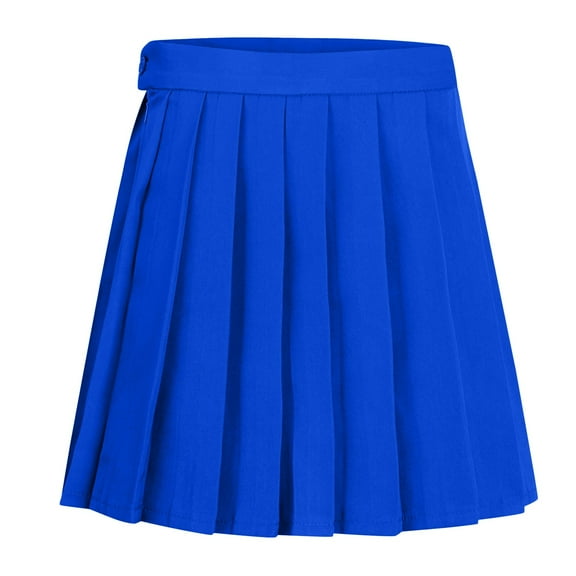 Fsqjgq Ballet Skirt Elegant Skirts for Women Sequin Skirt Falda Blue Skirt Women Japanese Pleated Skirt Pleated Skirt Cute Ruffle Skirt Mini Comfortable Fashion Casual Beautiful Plain Color L