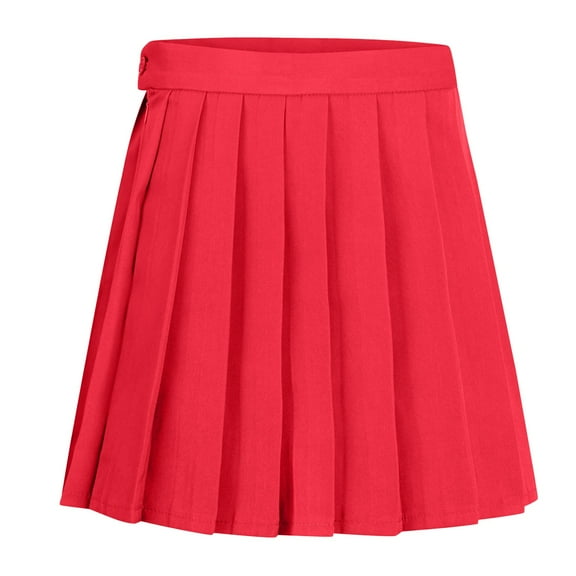 Fsqjgq Ballet Skirt Gothic Skirts for Women Mini Skirt Falda Womens Work Clothes Japanese Pleated Skirt Pleated Skirt Cute Ruffle Skirt Mini Comfortable Fashion Casual Beautiful Plain Color S
