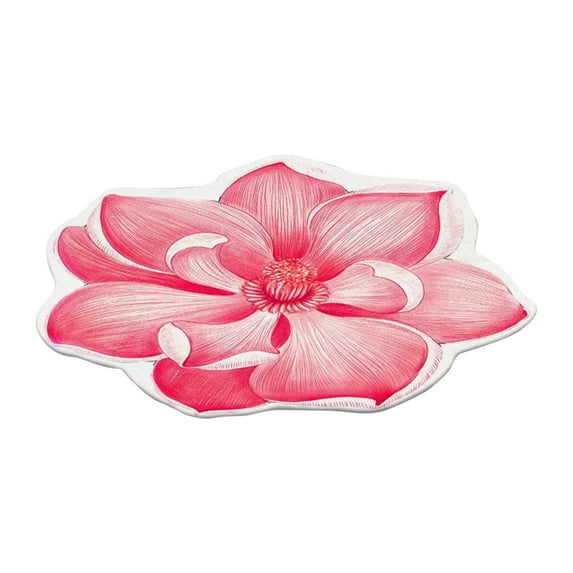 Fsqjgq Bathroom Rugs Home Decor 3D Shaped Flower Floor Mat Sofa Bedroom Living Room Carpet Polyester Doormats Floor Mats 24" 1pc L