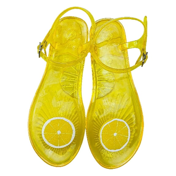 Fsqjgq Beach Sandals Women Wedge Sandals for Women Women Shoes Manufacturer Transparent Jelly Shoes Women Flat Slippers Summer Slippers Beach Jelly Size 37 Beige
