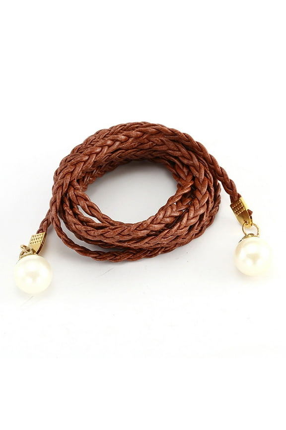 Fsqjgq Belts for Women Waist Band Coffeewboy Belt Womens Belt Style Candy Coffeelors Hemp Rope Braid Belt Female Beltfor Dress Female