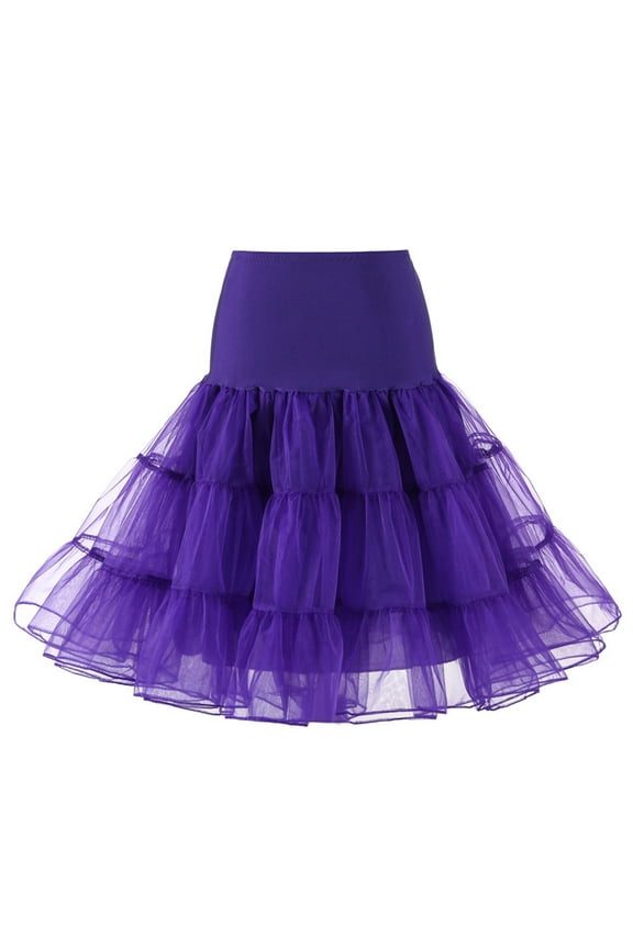 Black Tulle Skirt for Women Maxi Skirt Tutus for Women Adult Colorful Tutu Tulle Skirts Puffy Petticoat Pleated Dancing Running Mini Skirt Rave Ballet Bubble Skirts Purple