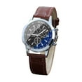 thumbnail image 1 of Fsqjgq Blue Glass Quartz Watches for Men Waterproof Leather Strap Casual Digital Analog Watch Wristwatch D, 1 of 3