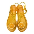 thumbnail image 1 of Fsqjgq Boho Sandals Women Sandals & Slides Women Shoes Manufacturer Transparent Jelly Shoes Women Flat Slippers Summer Slippers Beach Jelly Size 37 White, 1 of 4