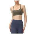 thumbnail image 1 of Fsqjgq Bras for Women Underwear Nursing Bras Workout Strapless Bras with Back Support Womens Y Back Sports Bra Padded Racerback Low Impact Spaghetti Thin Strap Workout Yoga Bra Seamless Sports Br, 1 of 6