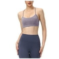 thumbnail image 1 of Fsqjgq Bras for Women Underwear Push Up Bras Embroidered Bralettes Bras for Older Women Womens Y Back Sports Bra Padded Racerback Low Impact Spaghetti Thin Strap Workout Yoga Bra Seamless Sports Bras, 1 of 6