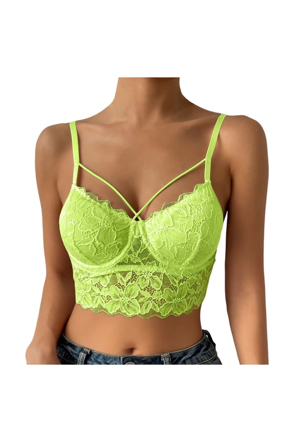 Bras for Women Underwear Sports Bras High Support Gym Bralettes Everyday Bra Front Side Buckle Lace Edge Without Steel Ring Movement Seamless Gathering Adjustment Yoga Sleep Large Bra Wireless