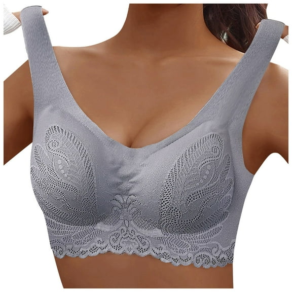 Fsqjgq Bras for Women Underwear Strapless Bra Push Up Workout Strapless Bras Cups for Backless Dress No Steel Ring Gathering Sleep Latex Underwear Bar Push Up Bra Full figure Lace Bras Wireless Bras