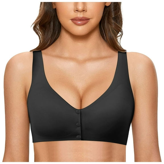 Fsqjgq Bras for Women Underwear Strapless Bra Push Up Wireless Tops Wirefree Bras with Support and Lift Comfortable Adjustable Bra No Underwire Seamless Bra for Women Push Up Bra Full figure Lace Bra