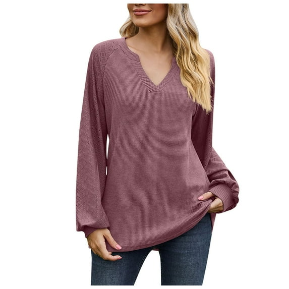 Fsqjgq Built In Bra Tank Tops for Women Womens Summer Tops Fashion Tunic Casual Long Sleeve T-Shirts V Neck Cute Tunic Tops Basic Tees Blouses Loose Fit Pullover Tops for Leggings Sleeveless ShirtL