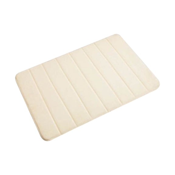 Fsqjgq Carpet Memory Foam Area Rugs for Living Room Bedroom Bathroom Kitchen Non Slip Soft Polyester Shaggy Floor Mats,16"x 24" 1pc Beige