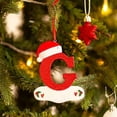 thumbnail image 1 of Fsqjgq Christmas Tree Decoration Pendant Personalized 26 Letter Christmas Ornaments Acrylic Red Hat Letters Funny Hanging Pendant Home Decor, 1 of 5