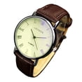 thumbnail image 1 of Fsqjgq Classic Dress Watches for Men Colorful Blue Dial Leather Strap Quartz Wrist Watch C, 1 of 5