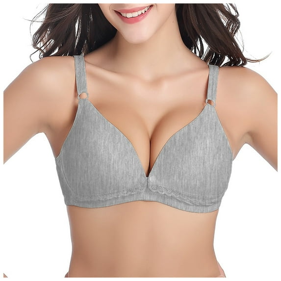 Fsqjgq Cotton Nursing Bras for Breastfeeding Comfortable Gathering Maternity Moms Special Bra Postpartum Wireless Bras Soft Underwear Front Closure Sports Bra 38