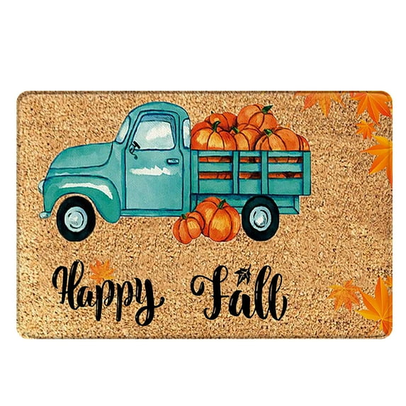 Fsqjgq Creative Carpet Area Rugs Rubber Floor Mats Indoor Carpet Decorations Indoor Decorations Fall Outdoor Decoration Fall Outdoor Fall Decoration Fall Rug Fall Kitchen Rug 15.7*23.6 Inch Bl