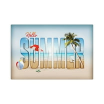 Fsqjgq Door Mat Carpet Outdoor Patio Rugs Summer Doormats for Outdoor Entrance Area Rugs Cute Beach Seaside Theme Printed Floor Mats Non Slip Polyester Carpet Home Decor Bathroom Rugs