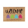 thumbnail image 1 of Fsqjgq Door Mat Carpet Spring Summer Doormats Funny Sunflower Printed Welcome Doormats Non Slip Floor Mats for Home Polyester Bathroom Rugs Carpet Area Rugs Kitchen Mat, 1 of 8