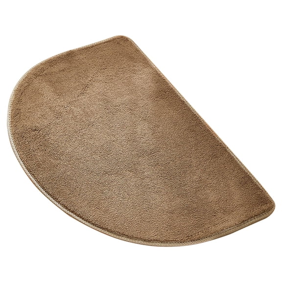 Fsqjgq Durable Carpet Area Rugs Front Door Mat Outdoor Entrance Semi Circular Soft Absorbent Carpet Cover Non Slip Memory Foam Toilet Floor Bathroom Mat Blue