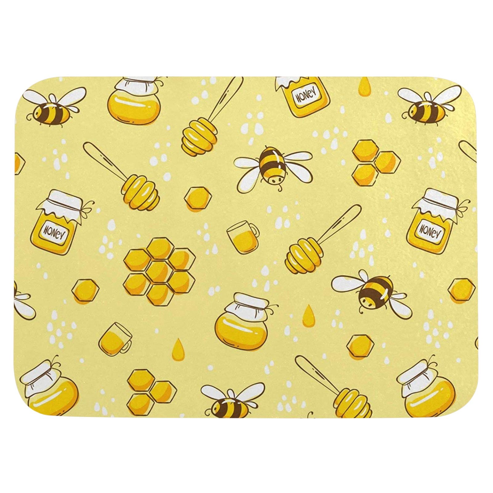 Fsqjgq Durable Carpet Area Rugs Inside Door Mat Bee Festival Outdoor