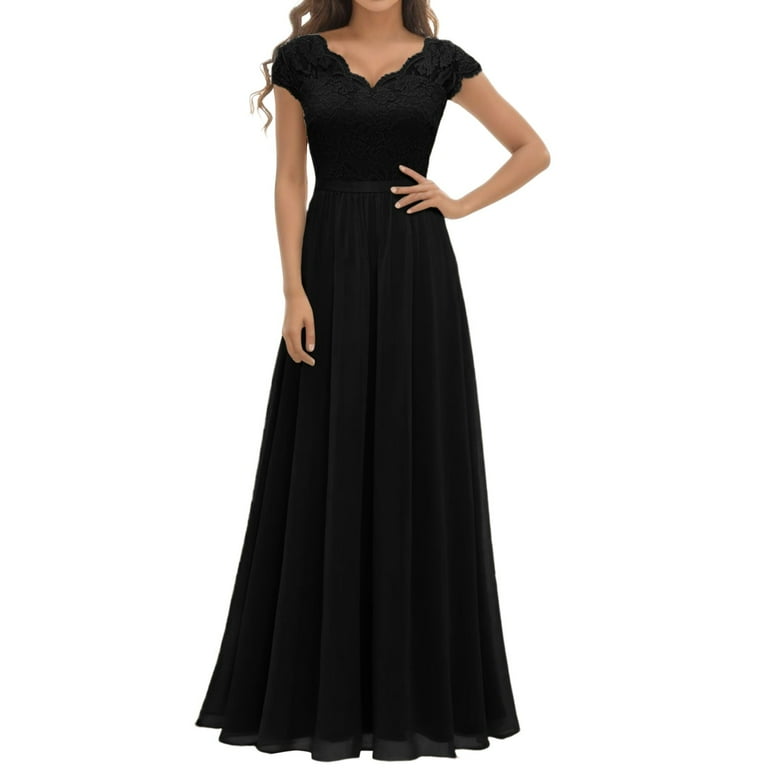 New O-Neck Chiffon Stitching Cropped Sleeve Dress New O-Neck Chiffon Stitching Cropped Sleeve Dress
