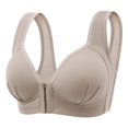 thumbnail image 1 of Fsqjgq Front Closure Wireless Bras for Women Large Size Underwear Thin Lightweight Gathered Push Up Bra Full Coverage Sports Bra Comfort Sleep Bralettes 44, 1 of 3