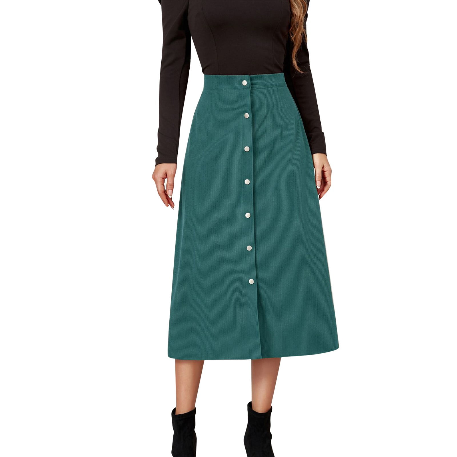 【PORTERNA】Cozy line long skirt Wearables Triste Linen Bohemian Sharkbite Maxi Skirt with