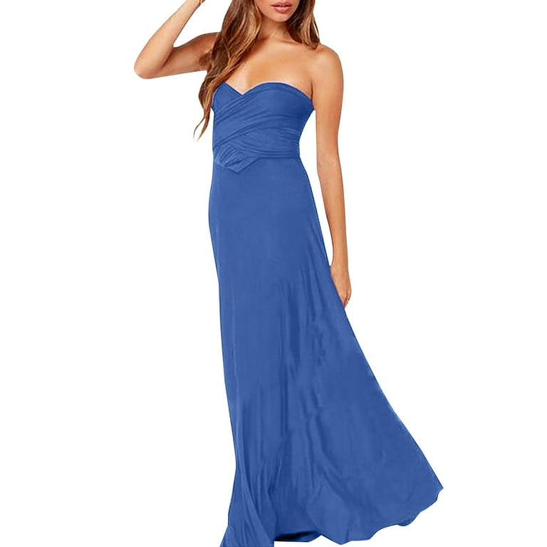 Fsqjgq Maxi Dresses for Women 2023 Female A Line Multi Wear Multi