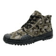 thumbnail image 1 of Fsqjgq Mens Canvas Shoes Casual Sneakers Fashion Camouflage Labor Shoes Thick Bottom Non Slip Rubber Soled High Top Sports Shoes 41, 1 of 7