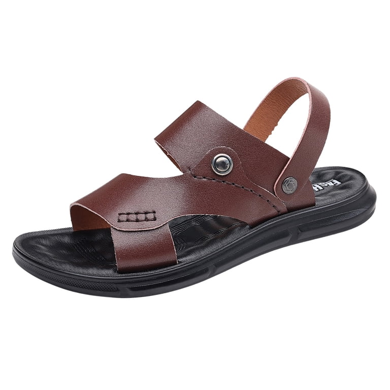 Red Wing Men 11 Sandals Brown Leather Flip Flop Thong Summer Beach Discontinued Men main image 2