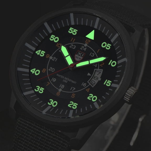 Fsqjgq Mens Waterproof Wrist Watches Luminous Digital Analog Watch Easy Reader Date Sports Watches A