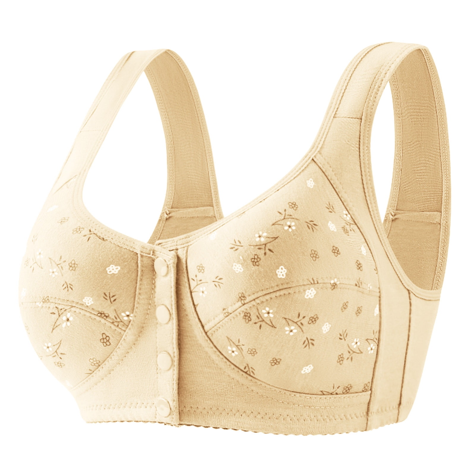 Fsqjgq Nursing Bras for Breastfeeding Plus Size Seamless Wireless Bra  Underwear Maternity Bras Front Closure Sports Bras for Women 42/95