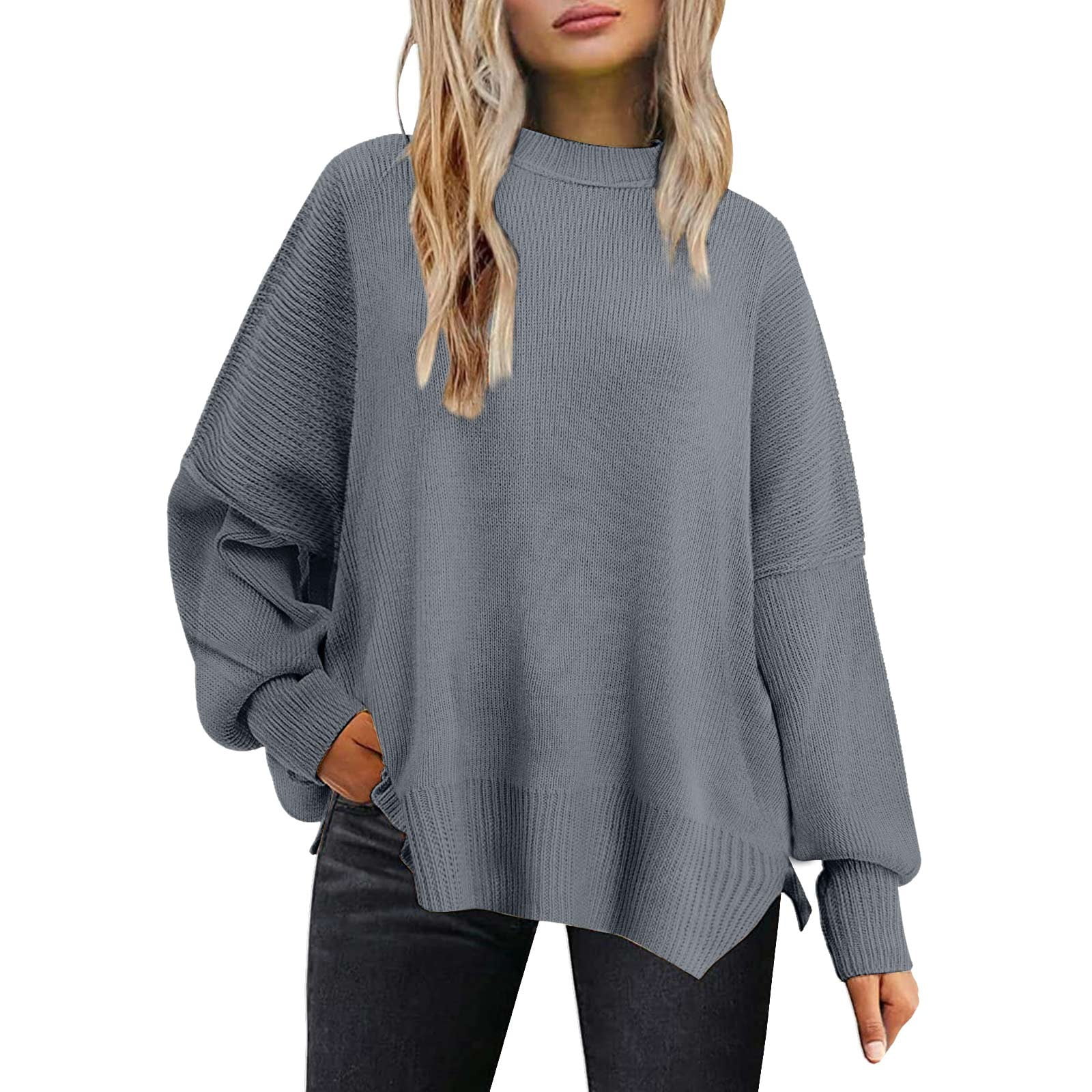 ANCAPELION Women's Cable Knit Pullover Sweater - Long Sleeve, Pearl Accent, Casual Winter Jumper