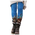thumbnail image 1 of Fsqjgq Plus Size Christmas Leggings for Women Casual Long Boot Pants Printed High Waisted Workout Leggings Yoga Pants Tights Blue L, 1 of 6