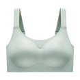 thumbnail image 1 of Fsqjgq Plus Size Wireless Bras for Women Full Coverage Seamless Sports Bra Comfort Soft Underwear Retraction and No Sag Push Up Bra Sleep Bralettes M, 1 of 3