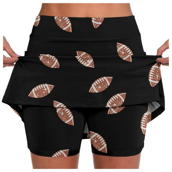 Fsqjgq Skirts for Women Tennis Golf Skirts High Waisted with Pockets Inner Shorts for Athletic Skorts Sports Running Active Skirts Summer Workout Outfits Mini Skirts Skirt Business Casual Skirt XL