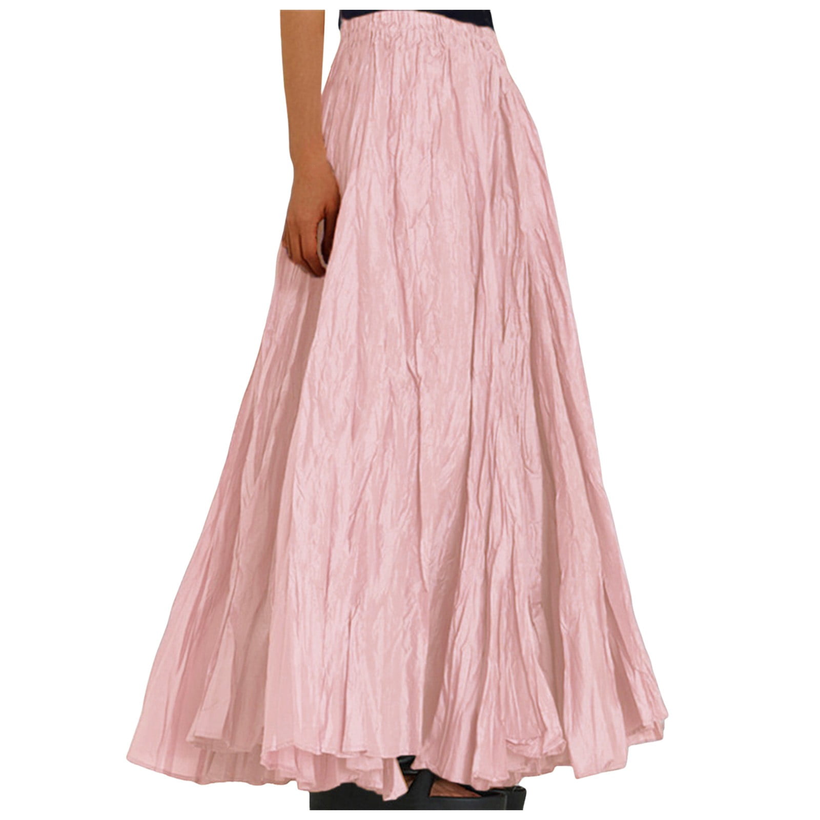 スカート 87MM [Mmlg W] NYLON LONG SKIRT 4XK328 Cargo Skirt Womens Solid Color High Waisted Summer Long