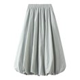 thumbnail image 1 of Fsqjgq Skirts for Women Jean Skirt Green Trendy Skirt ELegant Women Midi Skirt Mid Length Skirt High Waisted Bud Skirt With Pocket Holiday Party Half Skirts, 1 of 4
