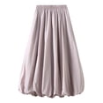 thumbnail image 1 of Fsqjgq Skirts for Women Maxi Skirts for Women Purple Pull On Skirts for Women Trendy Business Skirt Mid Length Skirt High Waisted Bud Skirt With Pocket Holiday Party Half Skirts, 1 of 4