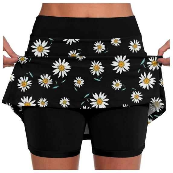 Fsqjgq Skirts for Women with Pockets Tennis Golf Skirts High Waisted with Pockets Inner Shorts Athletic Skorts Sports Running Active Skirts Summer Workout Outfits Mini Skirts Boho Maxi Skirt Y2K 4XL